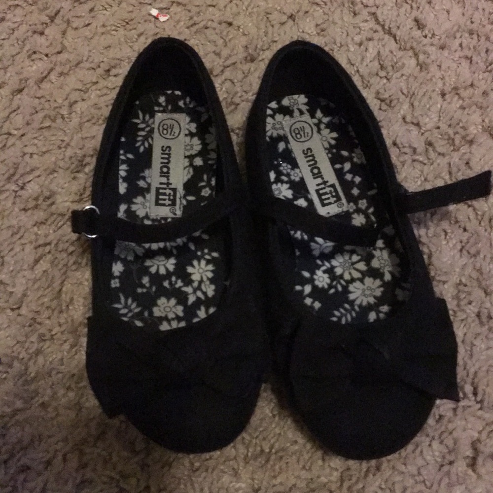 Toddler Girls Black Mary Jane Flats sz 8.5